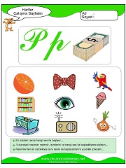 P Sesi Çalışma Sayfaları